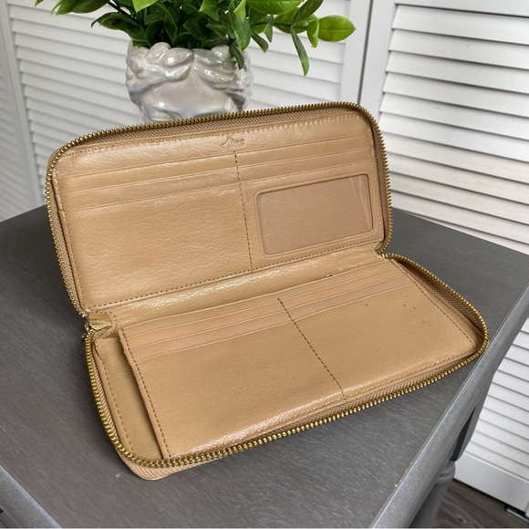 Abas Croc Leather Zip Wallet - Picture 7 of 10